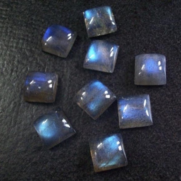 4mm Labradorite Square Cabochon Loose Gemstones Grade: Aaa