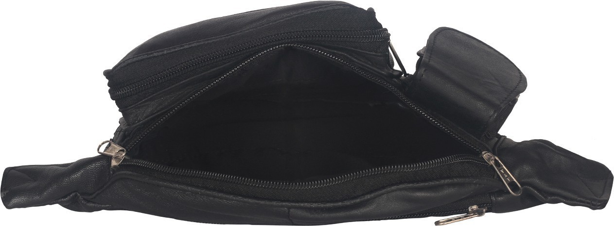 Leather Waist Bags - Pure Leather, Standard Size | Multiple Pockets, Zipper Closure, Adjustable Strap For Everyday Carry, Travel, Outdoor Activities