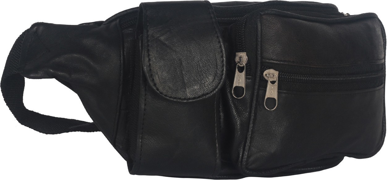 Leather Waist Bags - Pure Leather, Standard Size | Multiple Pockets, Zipper Closure, Adjustable Strap For Everyday Carry, Travel, Outdoor Activities