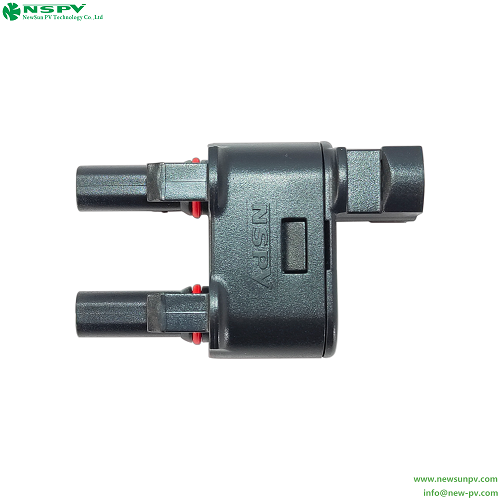 Black Tuv Certified 2 To 1 Solar Branch Connector 1500vdc Mc4 Branch For Solar System Connection