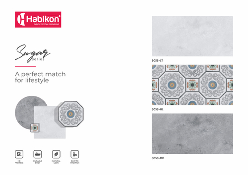 क्रीम 300* 600 मिमी सिरेमिक इंटीरियर वॉल टाइल्स