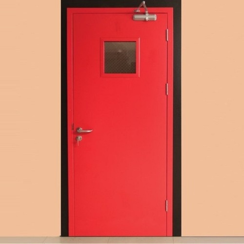 माइल्ड स्टील हिंग्ड फायर रेज़िस्टेंट सेफ्टी डोर