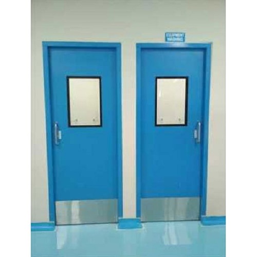 अस्पताल साफ कमरे का दरवाजा