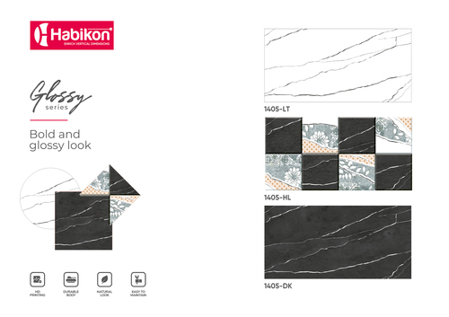 सजावटी बाथरूम की दीवार टाइल का आकार: 300* 600 मिमी