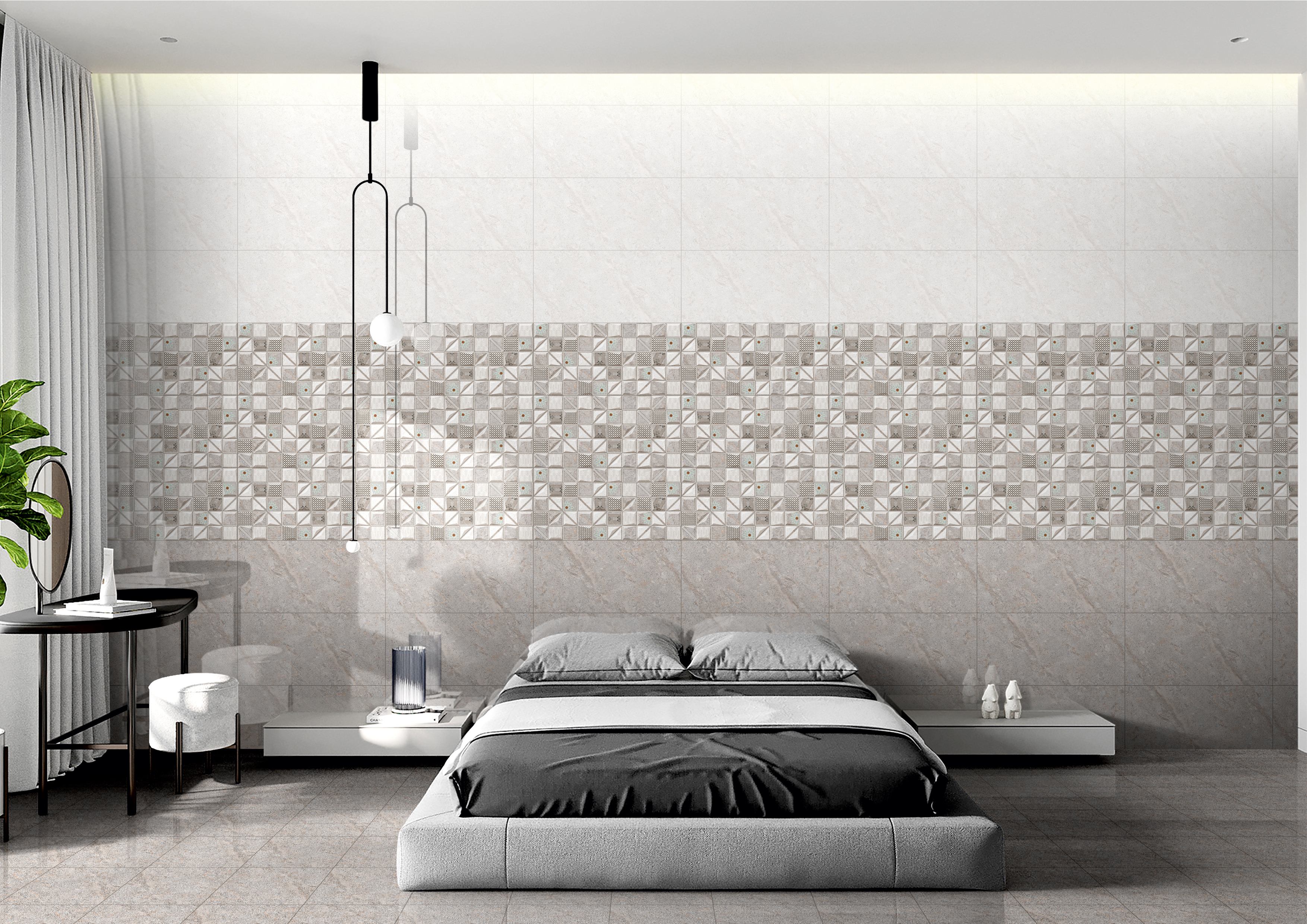 300*600 Mm Ceramic Plain Wall Tiles Thickness: 9 Millimeter (Mm)