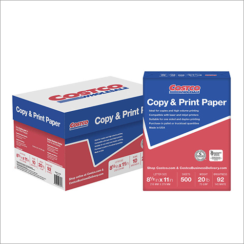 Costco Copy And Print Paper With Colorlok Technology, Letter, 20lb, 92-bright, 10 Reams, 5000 Sheets