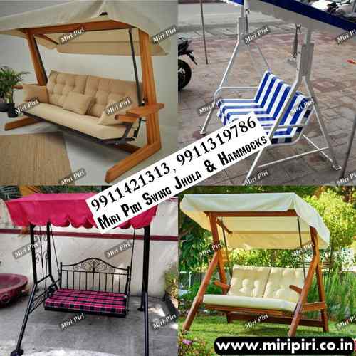 स्टील या लकड़ी के बगीचे के झूले