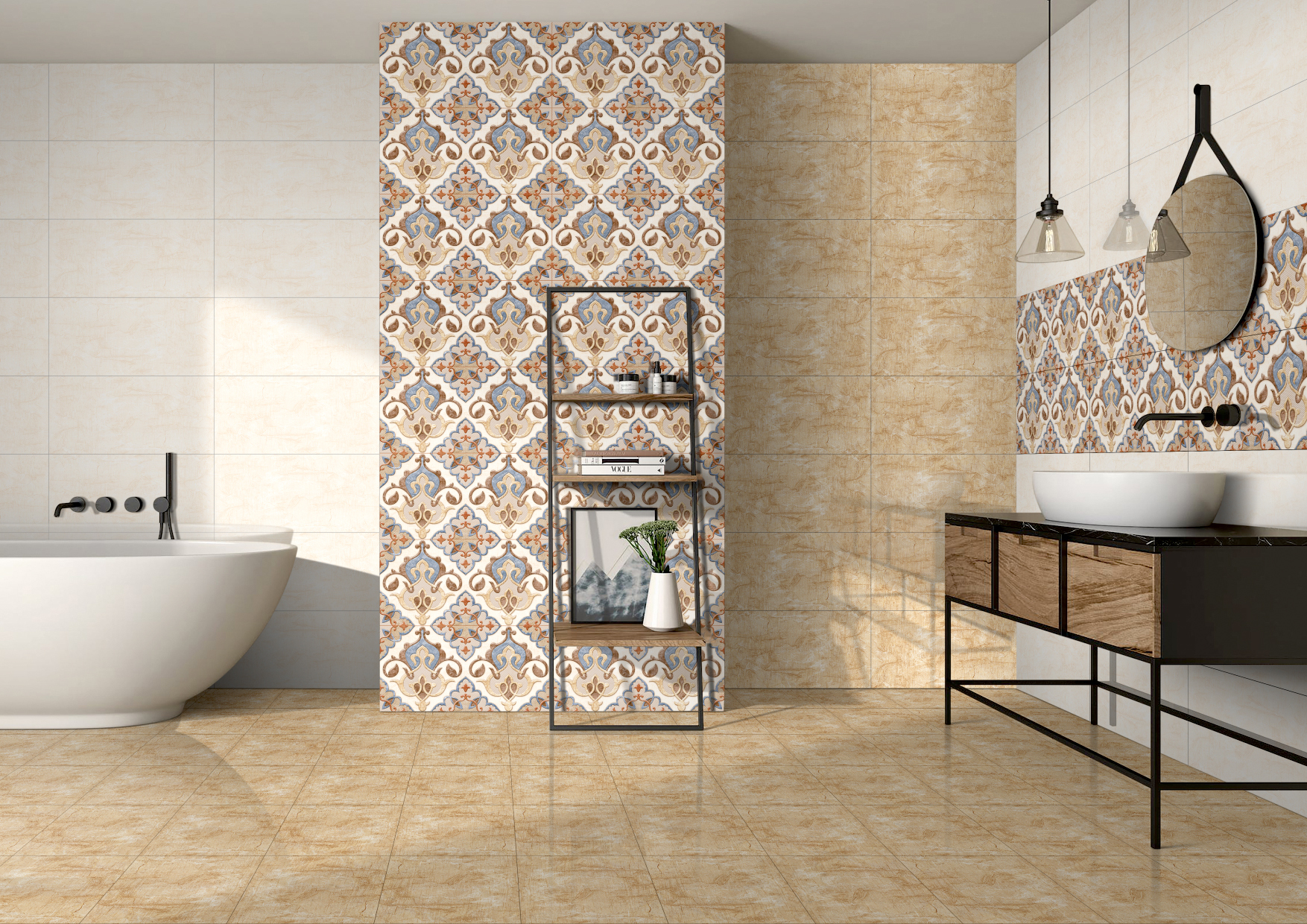 Ceramic Glossy Wall Tiles Size: 300*600 Mm