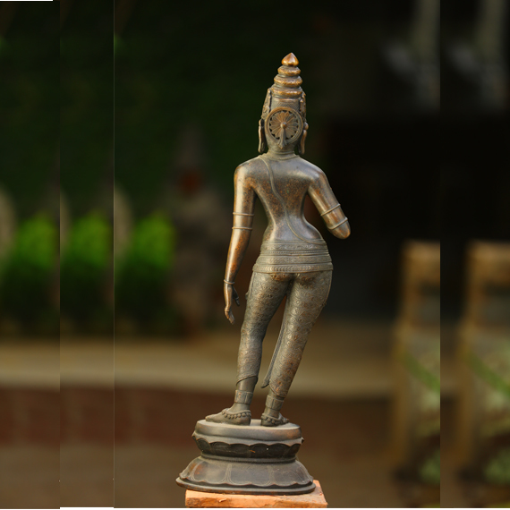 Dancing Siva - 42 Inch Antique Bronze Statue | Chola Design, Unique Wax Process, Home And Outdoor Decoration