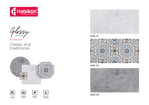 300* 600 मिमी सिरेमिक वॉल टाइल्स मोटाई: 9 मिलीमीटर (मिमी)