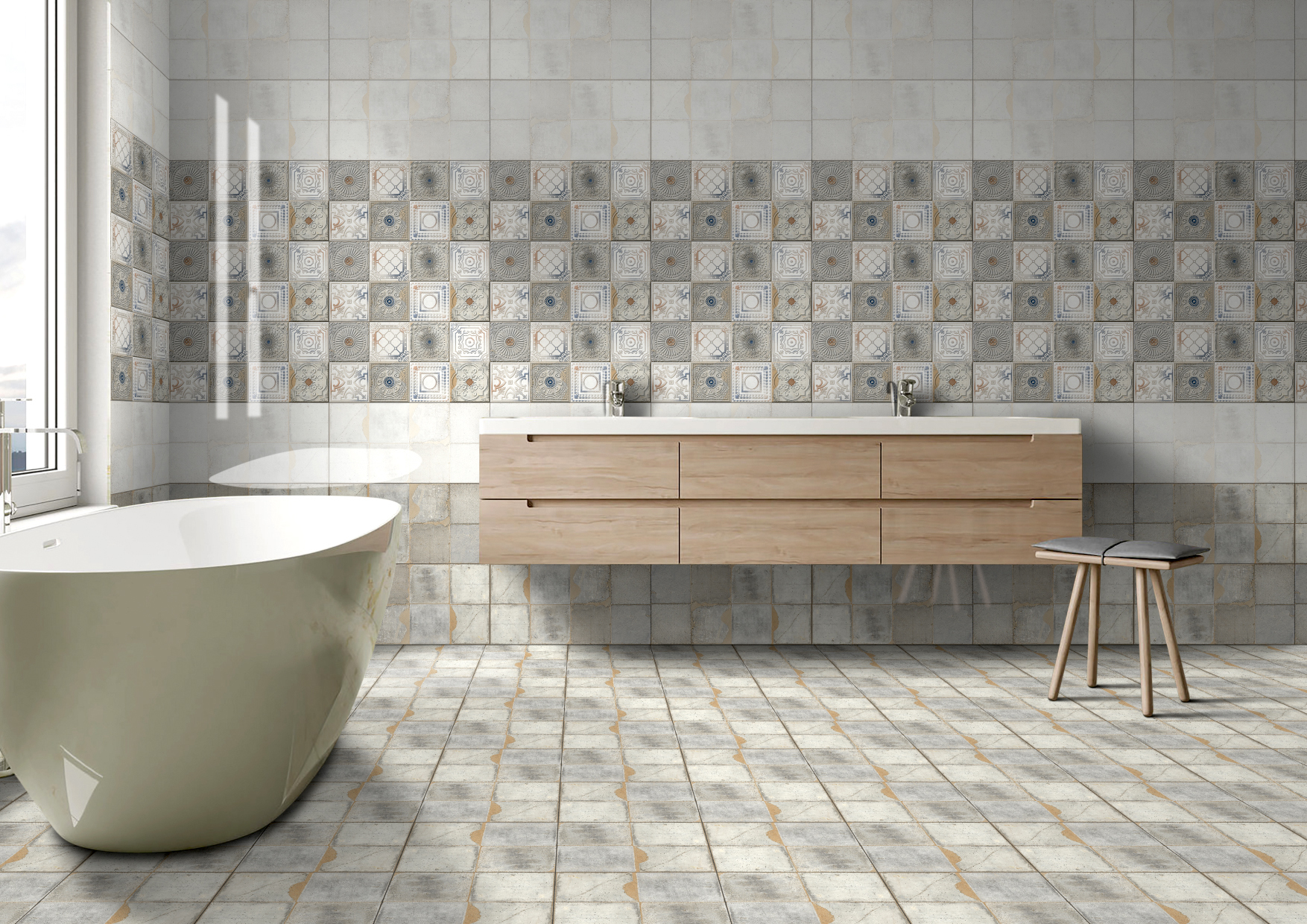Bathroom Bold Wall Tiles Size: 300*600 Mm