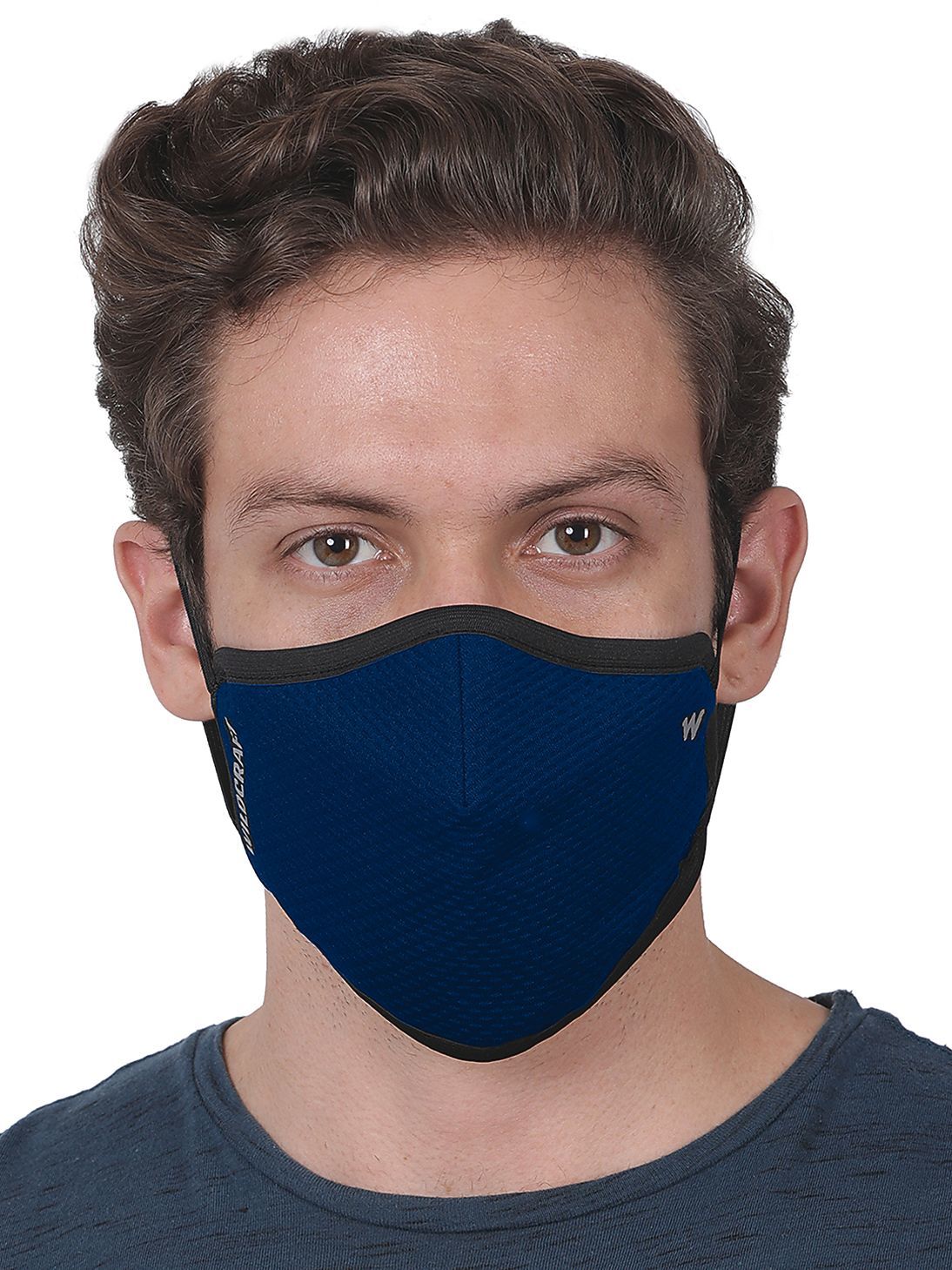 Wildcraft Supermask W95 Plus Reusable Outdoor Respirator - Charcoal Black, 6 Layers, Pm 2.5 Protection, Easy To Wear, Fluid Splash Resistant, Flexi-fit Neck Strap