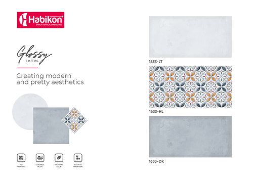 ग्लॉसी वॉल टाइल्स का आकार: 300* 600 मिमी