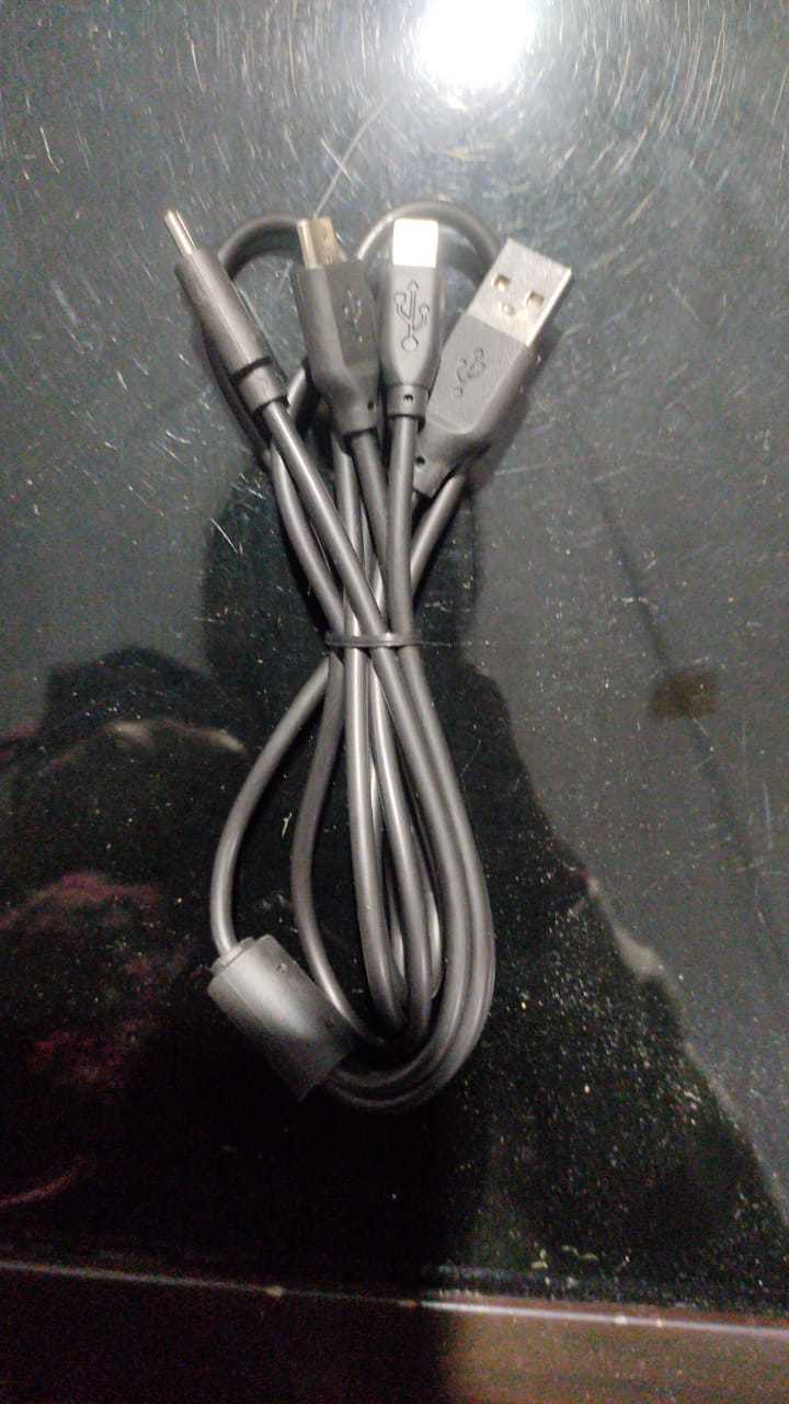 Usb Data Cable - Universal Compatibility For Major Mobile Brands, Neck Massager, Wireless Mouse, Keyboards, Cameras, Tablets - Color Display