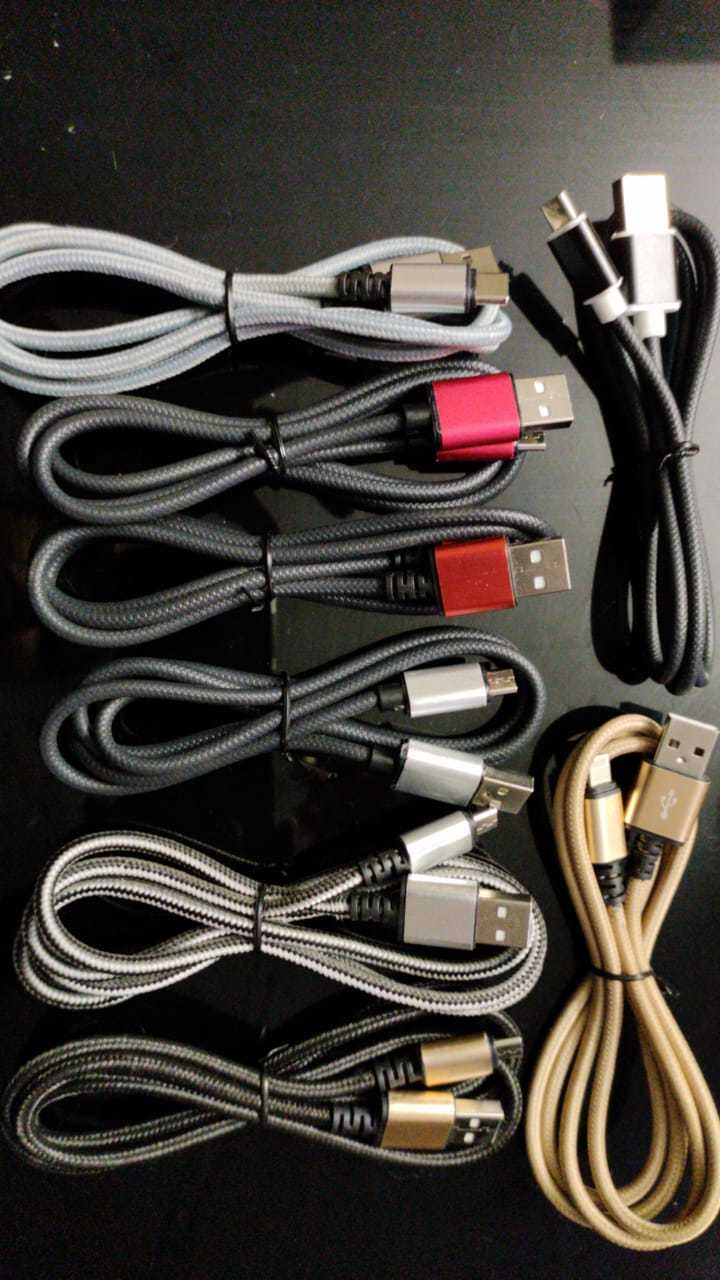 Usb Data Cable - Universal Compatibility For Major Mobile Brands, Neck Massager, Wireless Mouse, Keyboards, Cameras, Tablets - Color Display