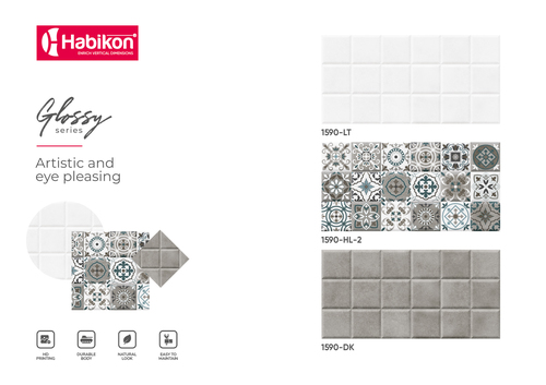 12* 24 डिजिटल प्लेन वॉल टाइल्स का आकार: 300* 600 मिमी