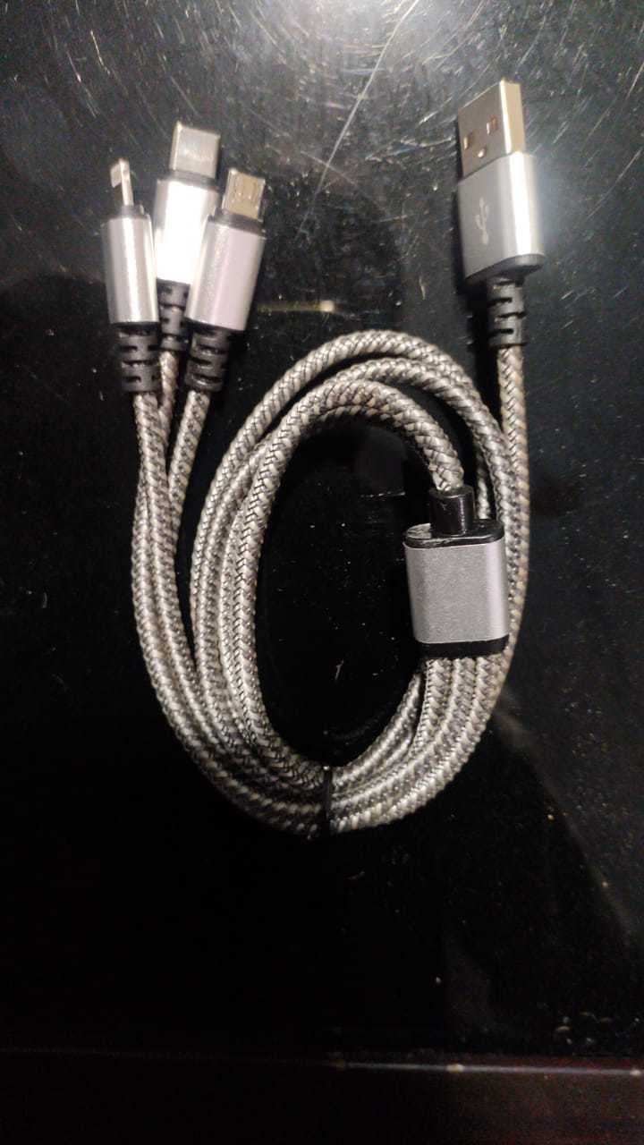 Usb Data Cable - Black , Universal Compatibility For Mobile Brands, Wireless Devices, And Various Electronics - Rotatable Design, Color Display