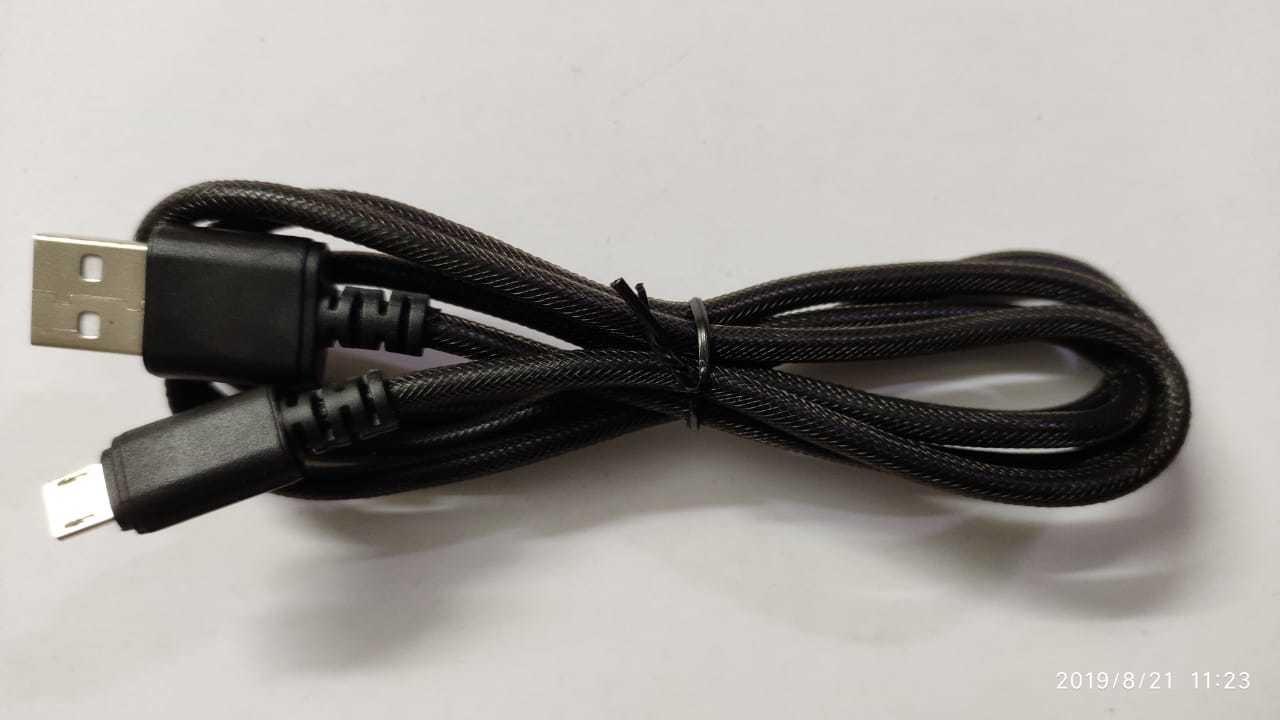Usb Data Cable - Black , Universal Compatibility For Mobile Brands, Wireless Devices, And Various Electronics - Rotatable Design, Color Display