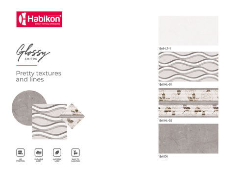 300* 600 मिमी सिरेमिक मैट फिनिश वॉल टाइल्स मोटाई: 9 मिलीमीटर (मिमी)