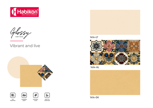 ग्लॉसी सीरीज़ प्लेन वॉल टाइल्स का आकार: 300* 600 मिमी