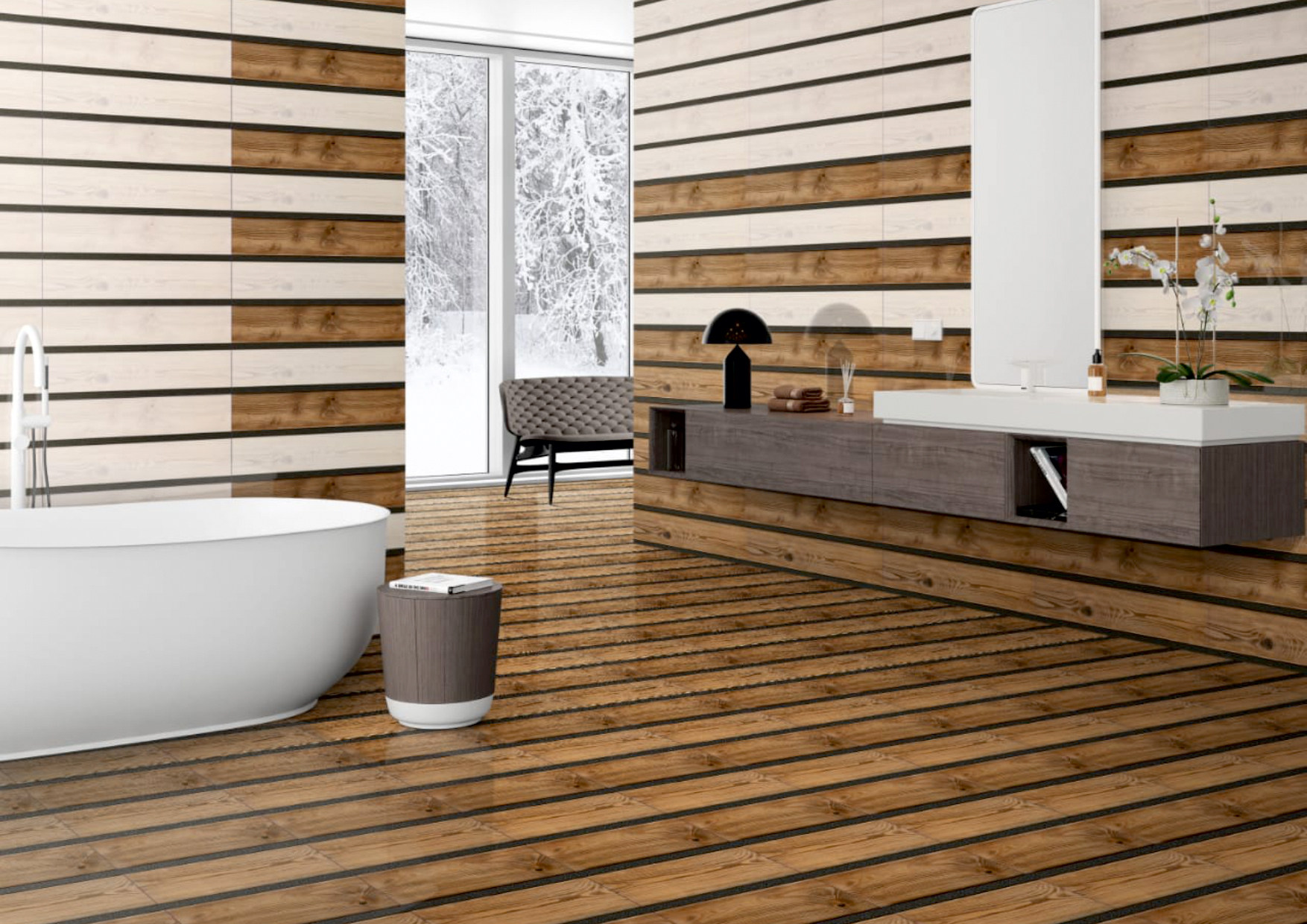 Glossy Series Wall Tiles Size: 300*600 Mm