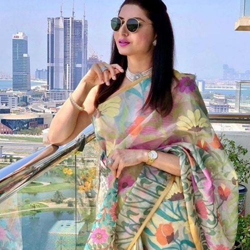 Spring Rasum Moslin Tasor Colour Jamdani Saree