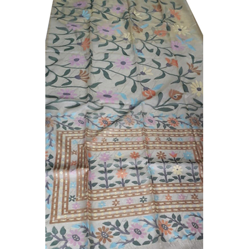 Spring Rasum Moslin Tasor Colour Jamdani Saree