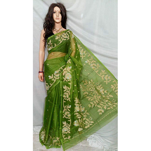 Rasum Moslin Jamdani Saree With Blouse Piece