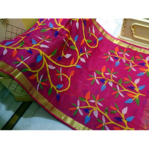 Rasum Moslin All Over Jamdani Saree - Premium Quality Cotton Blend, Varieties Of Festive Colors For All Seasons