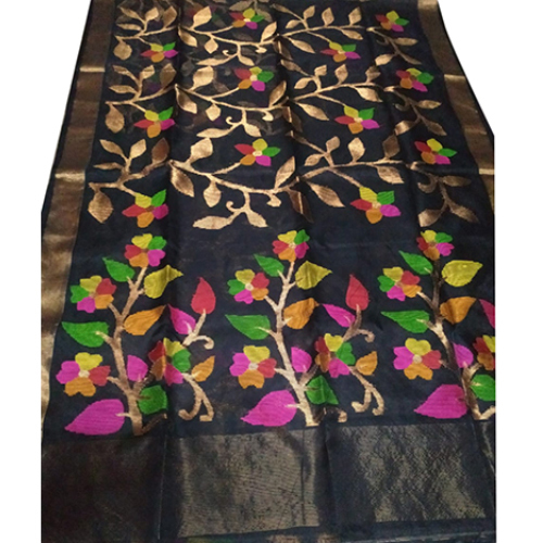 Rasum Moslin Jamdani Saree - Premium Quality Fabric With Blouse Piece , Available In All Colors For Every Season