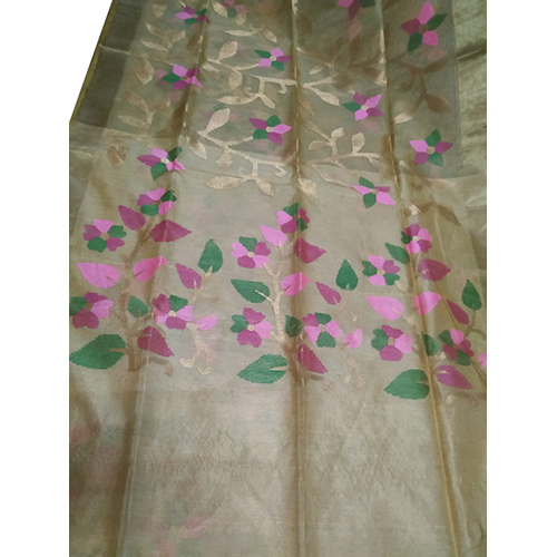Rasum Moslin Jamdani Saree - Premium Quality Fabric With Blouse Piece , Available In All Colors For Every Season
