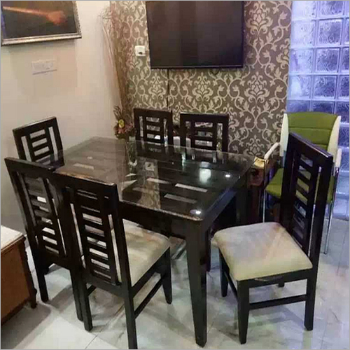 Luxor Solid Wooden Dining Table With 6 Seater Indoor Furniture