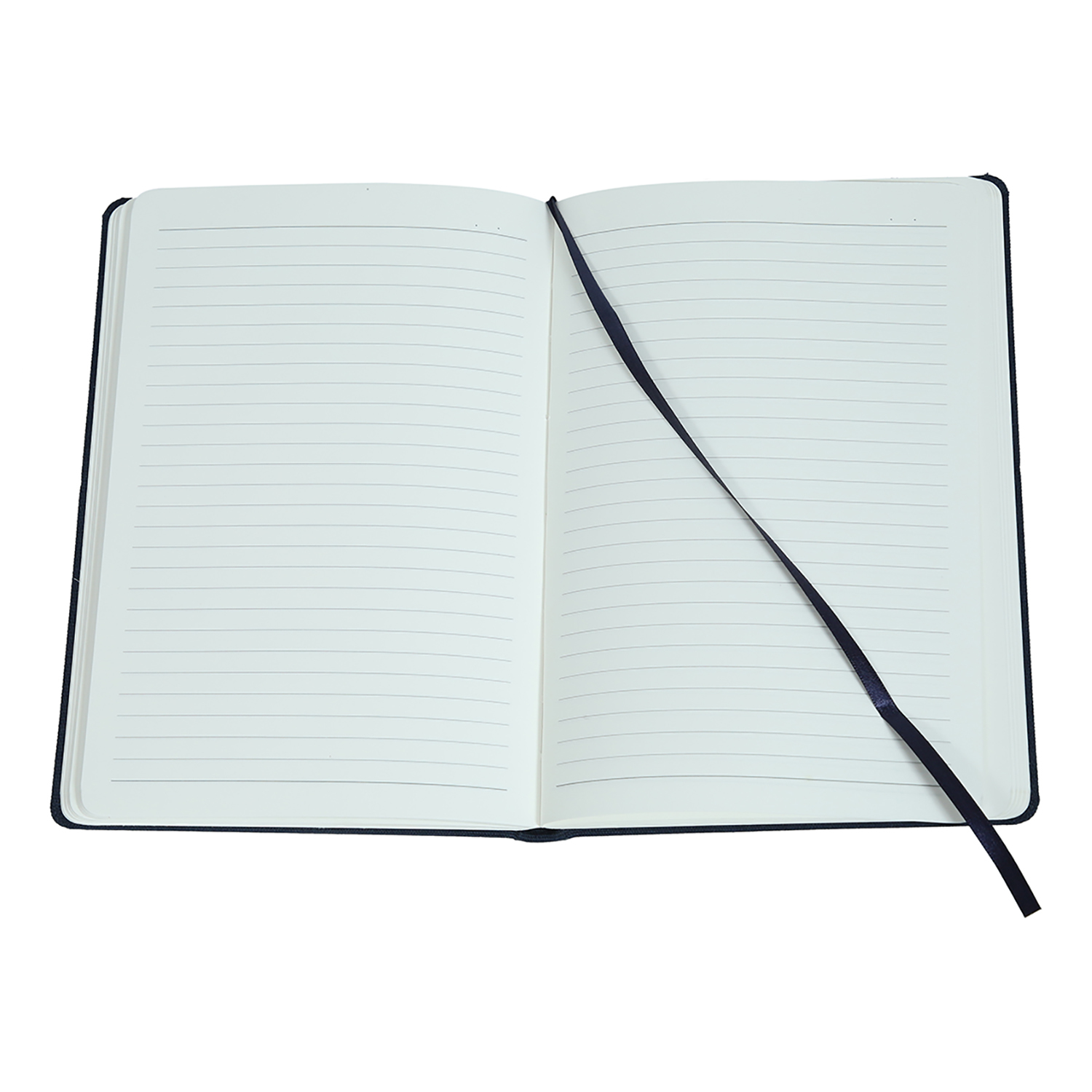 Comma Regina - A5 Hard Bound Notebook | 80gsm Natural Shade Paper, Horizontal Elastic Band Closure, Linen Fabric Cover, Rounded Spine, Satin Ribbon Bookmark, 192 Pages