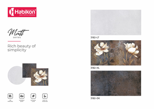 बाथरूम प्लेन वॉल टाइल्स का आकार: 300* 600 मिमी