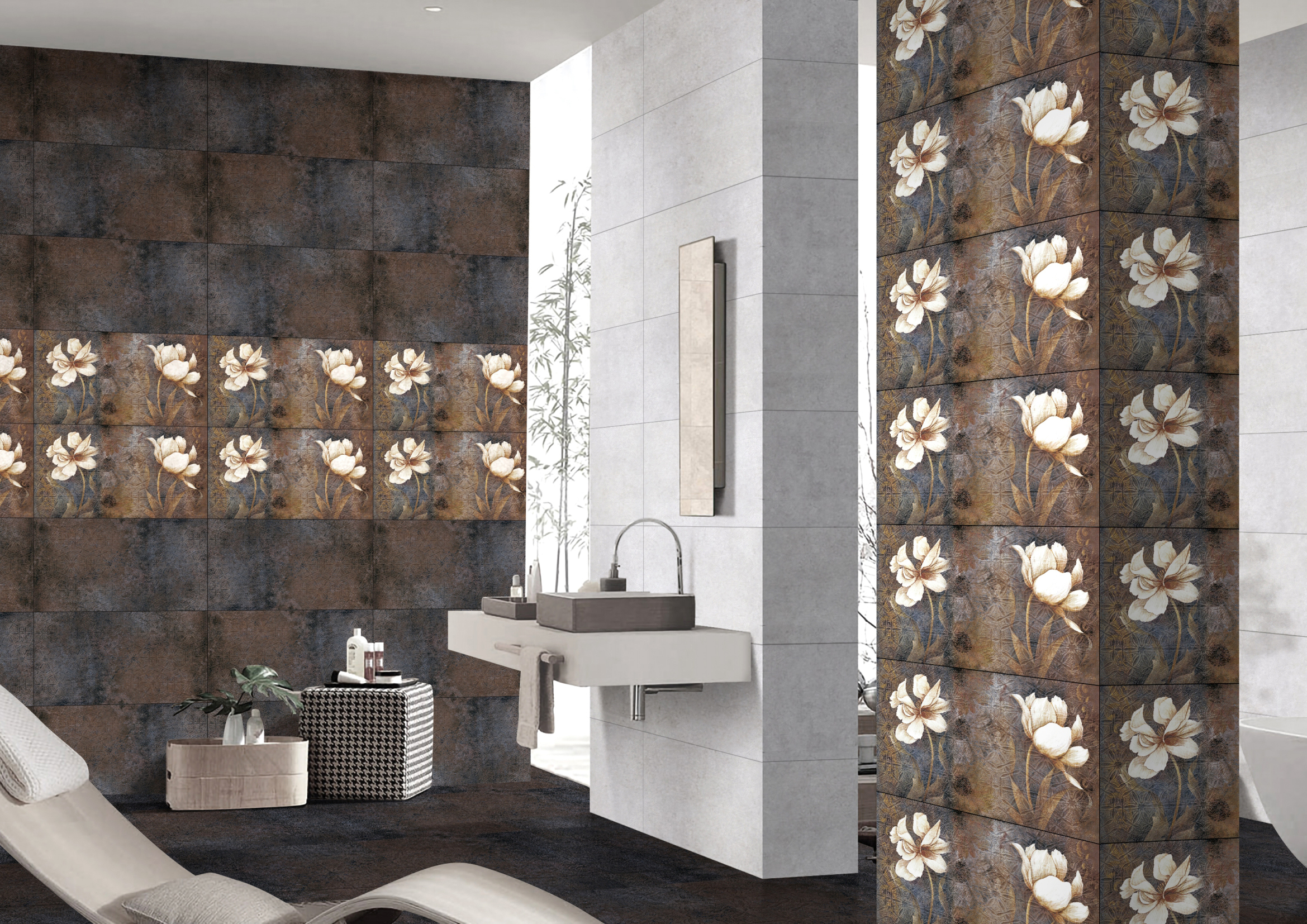 Habikon Matt Series Wall Tiles - Ceramic, 300x600 Mm, Glazed Finish | Digital Plain & Decor Interior Wall Tiles, 9 Mm Thickness