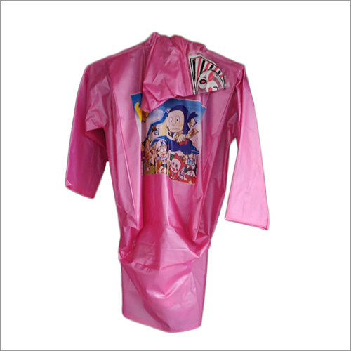 Children Raincoat - Nylon Material, Unisex Design With Cartoon Prints For Kids | Perfect For Rainy Days, Encourages Wear