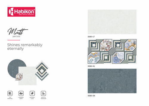 डिजिटल मैट फिनिश वॉल टाइल्स का आकार: 300* 600 मिमी