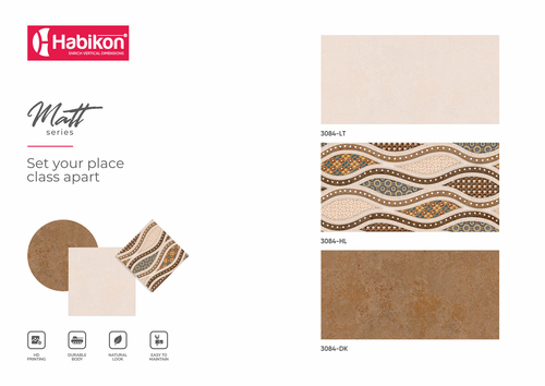 सजावटी चमकदार दीवार टाइल का आकार: 300* 600 मिमी