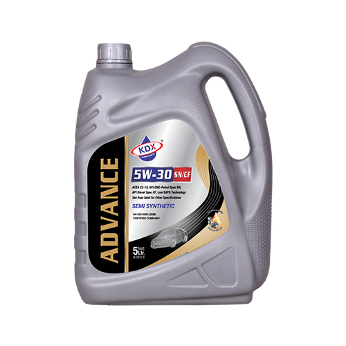 5 लीटर एडवांस 5W30 सेमी सिंथेटिक कार इंजन ऑयल डीजल कार ऑयल पेट्रोल कार ऑयल सीएनजी कार ऑयल आवेदन: ऑटोमोटिव