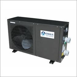 Swimming Pool Heat Pump - Stainless Steel, Cuboid Shape, Grey Color | Low Noise Operation, Durable PVC & Titanium Heat Exchanger, Easy Temperature Control