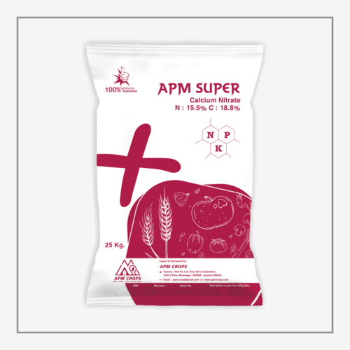 Apm Super Npk Calcium Nitrate N: 15.5% C:18.8% - Application: Agriculture