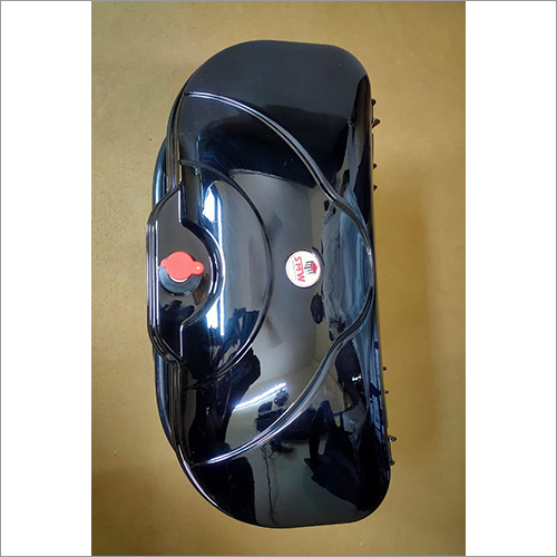U Frame Black Side Box - Plastic & Metal Materials, Glossy Black Finish, Scratch & Water Resistant, Secure Storage Solution For Two-wheelers