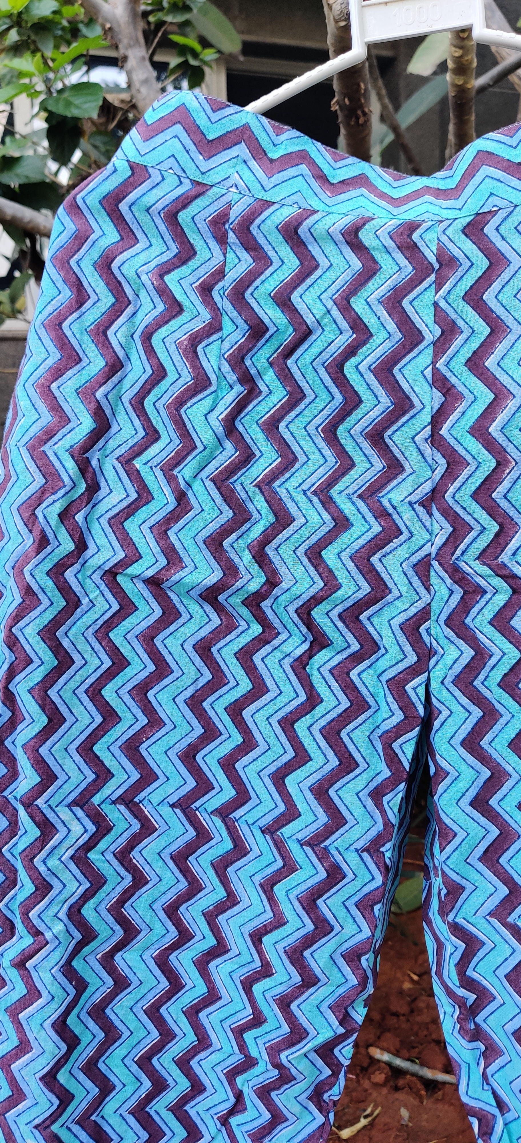 Verticle Chevron Printed Pant - Cotton Blend, Size Xs To Xxl | Handwork Technique, Customized Logo, Multi-seasonal Wear For Girls