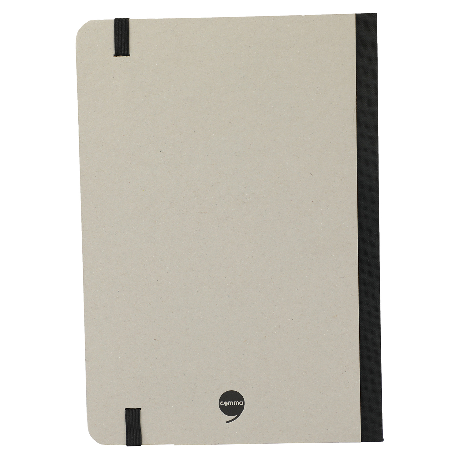 Features Include An Elastic Band Closure Which Matches The Colour Of The Spine And The Logo On The Cover Comma Ecologique  A5 Size  Hard Bound Notebook (Black)