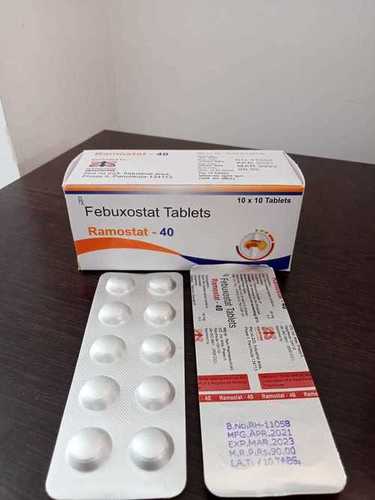 Febuxostat 40 Mg - White Tablets, Blister Pack | Gout Treatment, Uric Acid Reduction, Pain and Swelling Relief