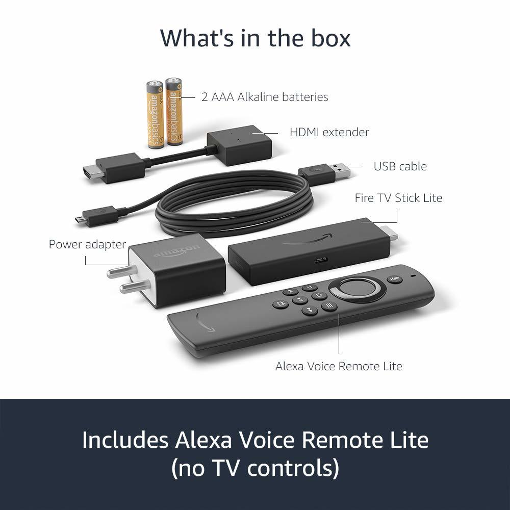 All-new Fire Tv Stick Lite With Alexa Voice Remote Lite | Stream Hd Quality Video | No Power And Volume Buttons |