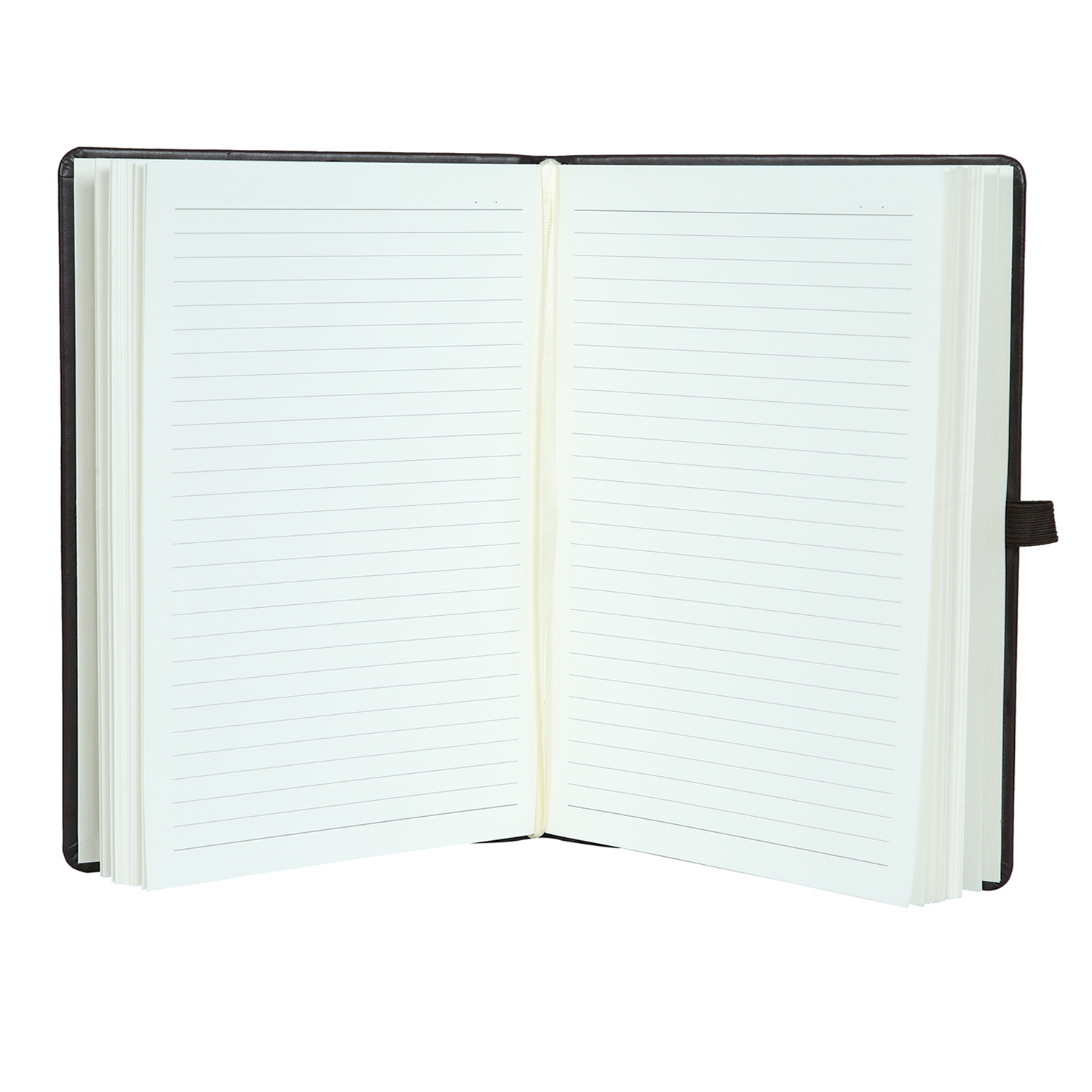 Satin Ribbon Bookmark Mahavir Personal Notes - A5 Size - Hard Bound Notebook (Black)