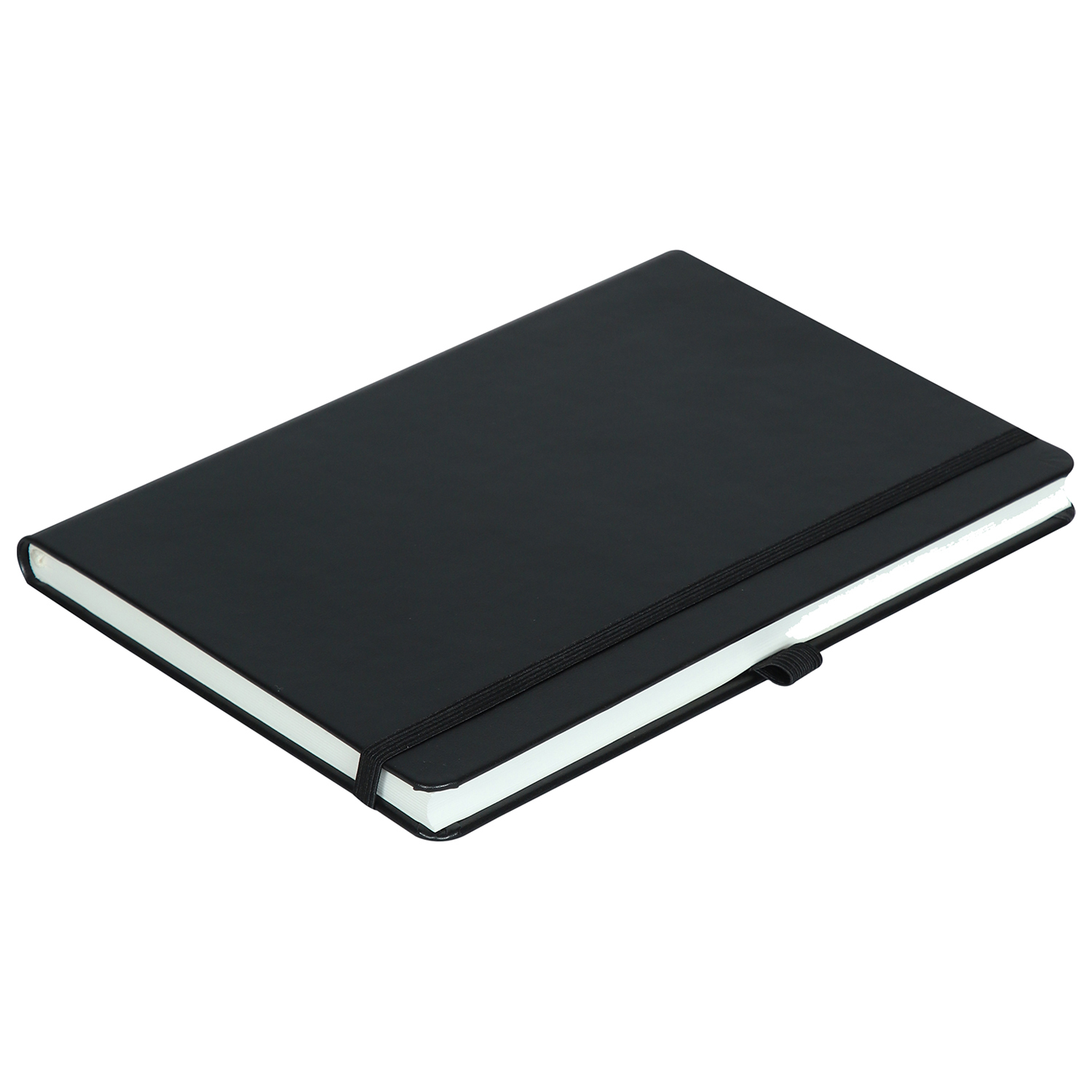 Satin Ribbon Bookmark Mahavir Personal Notes - A5 Size - Hard Bound Notebook (Black)