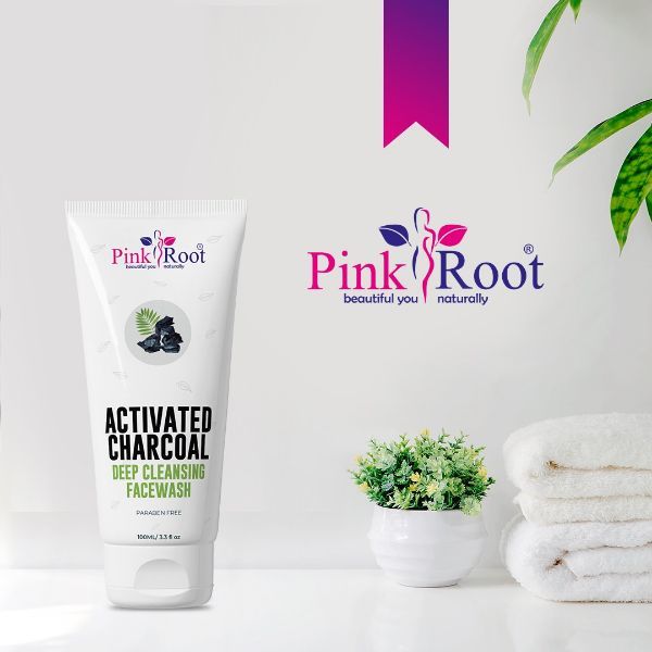 Pink Root Activated Charcoal Deep Cleansing Face Wash 100ml Age Group: All Age Group
