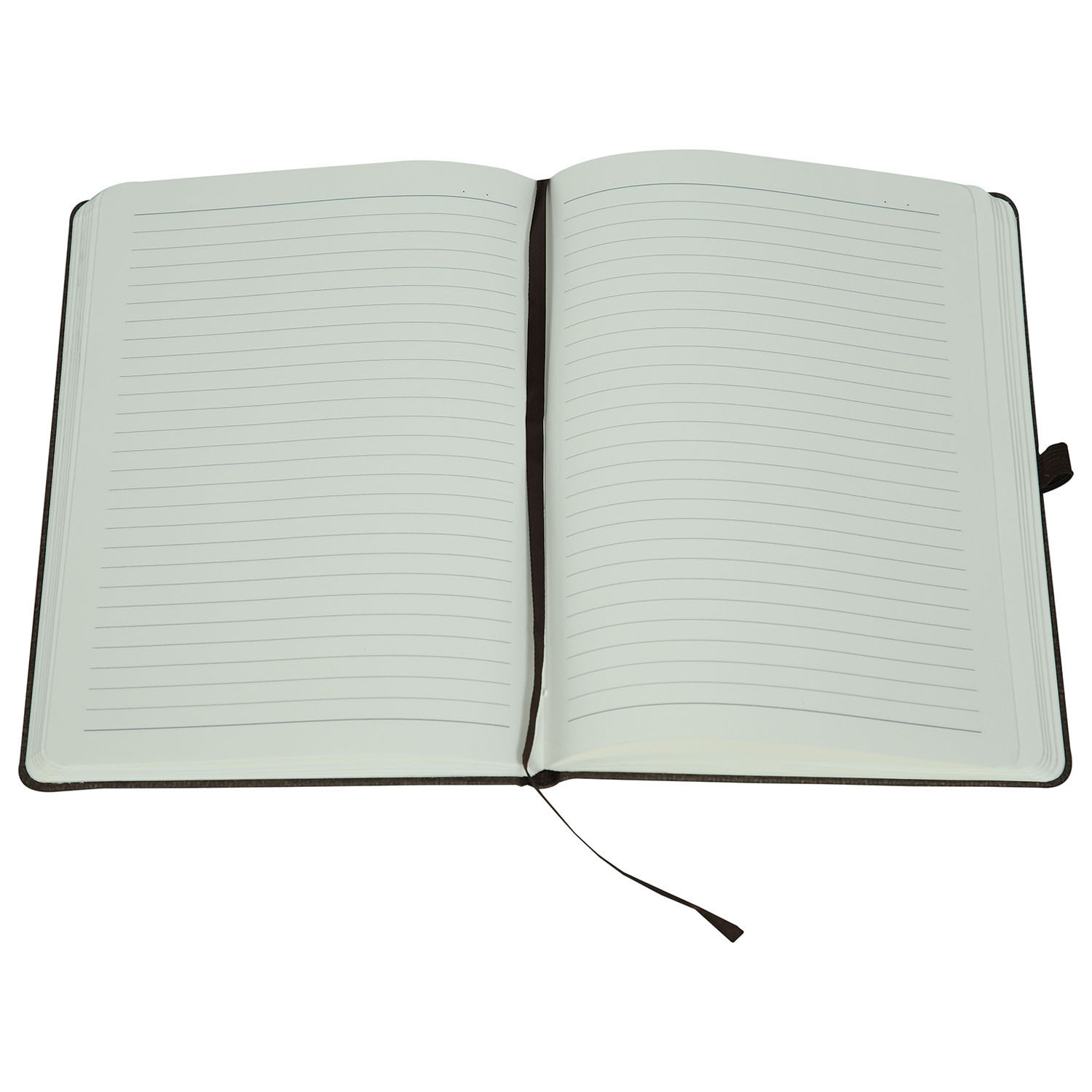 Features Include An Elastic Band Closure Comma Abaca - A5 Size - Hard Bound Notebook (Chocolate)